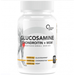 Для суставов и связок Optimum system Glucosamine Chondroitin + MSM (90таб)