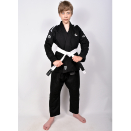 Детское ги для БЖЖ Bad Boy Focus BJJ Gi с поясом - Black
