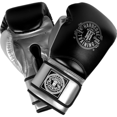 Перчатки боксерские Hardcore Training HardLea -  Black/Silver
