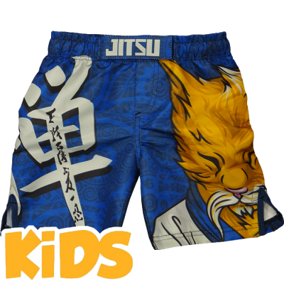 Детские шорты Jitsu Zen-Cat - Blue