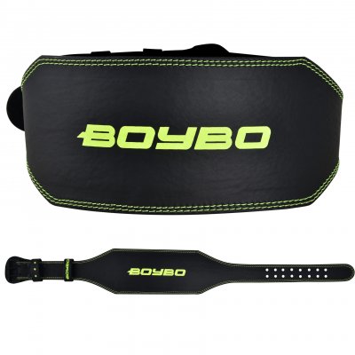 Пояс атлетический BoyBo Premium - Black/Green