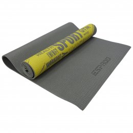 Коврик для йоги Espado PVC 173*61*0.5 см - Grey/Yellow