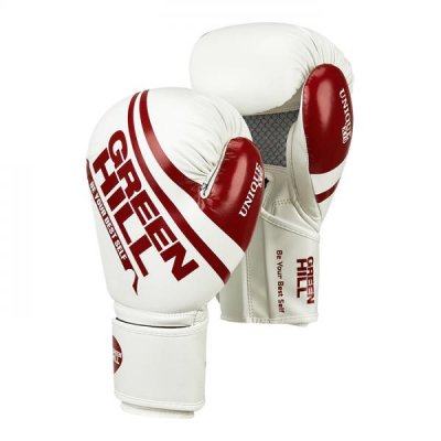 Перчатки боксерские Green Hill Unique - White/Red