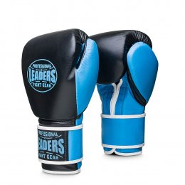 Перчатки боксерские LEADERS Wave - Black/Blue