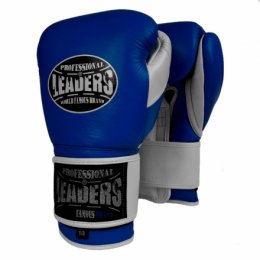 Перчатки боксерские LEADERS LeadSeries Blue/White