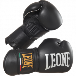 Перчатки боксерские Leone Black Tecnico