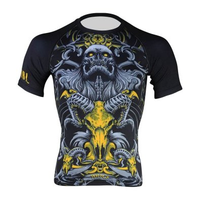 Рашгард Martial Scull - Black/Yellow