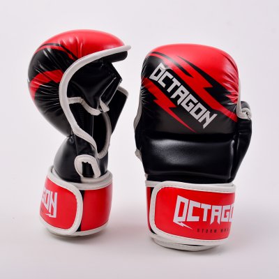 Перчатки ММА Octagon Fight - Black/Red