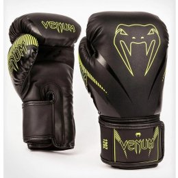 Перчатки боксерские Venum Impact - Black/Neo Green